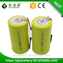 Batterie rechargeable de NI-CD de SC 1.2V 3400mAh pour la lumière de torche